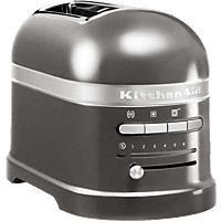 KITCHEN AID 5KMT2204EMS Artisan Toaster (Silber, 1250 Watt, Schlitze: 2)