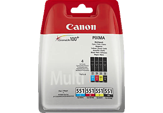CANON Tintenpatronen Multi-Pack CLI-551 C/M/Y/BK (6509B009)
