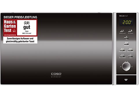 CASO DesignMCG (1400 Heißluft Watt, MediaMarkt Freistehend, Glas) chef Edelstahl/ Mikrowelle online | l, 30 kaufen mit 30