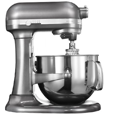 KITCHEN AID 5KSM7580XEMS Küchenmaschine Medallion Silber (Rührschüsselkapazität: 6,9 l, 500 Watt)