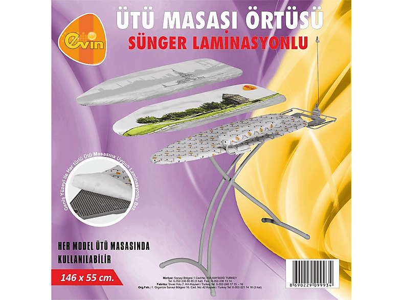 EVIN Süngerli Ütü Masası Bezi Fiyat & Özellik | MediaMarkt