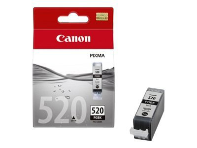 Canon Pixma 520 Tintenpatronenbox und eine Patrone.