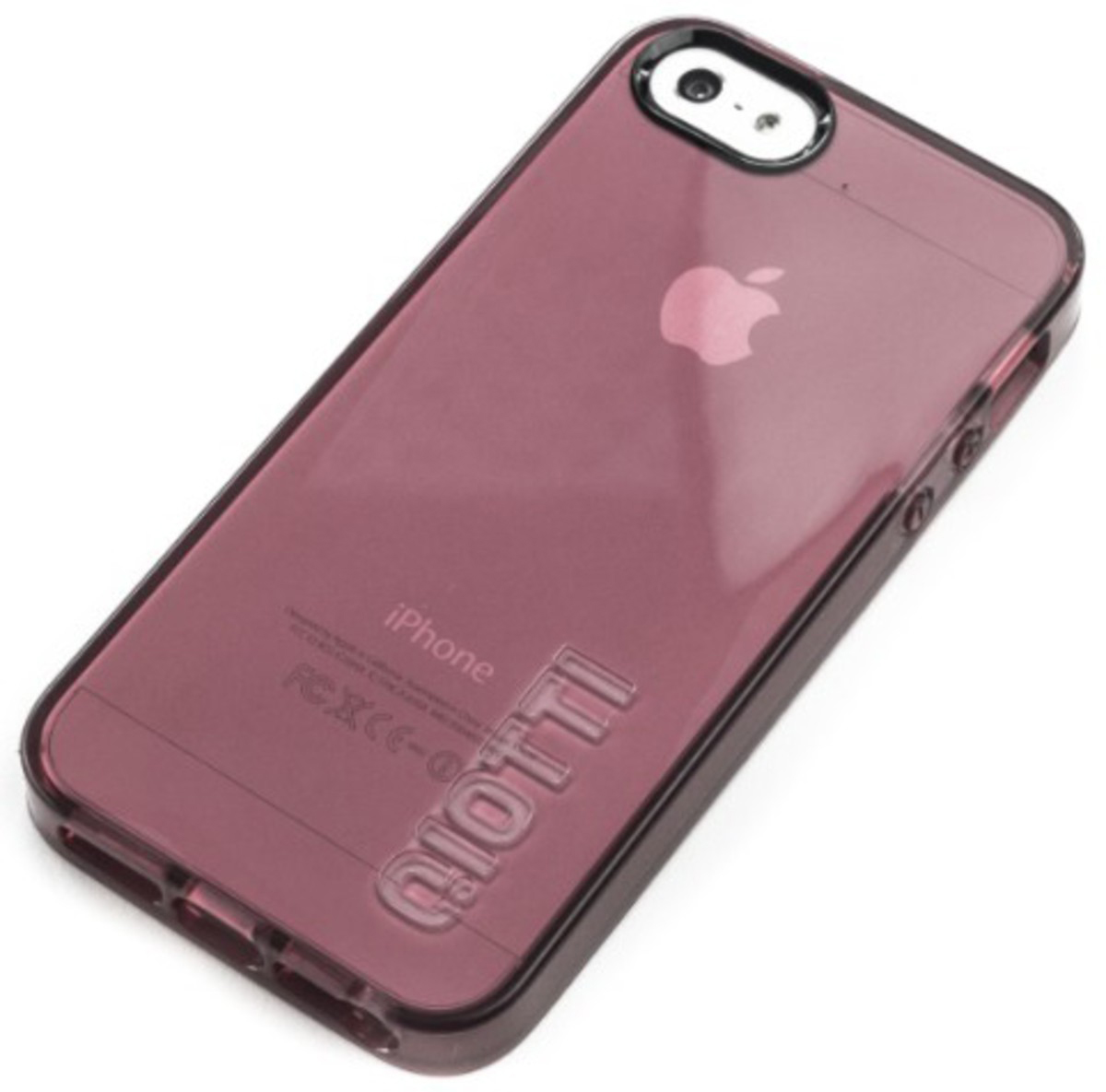 QIOTTI Q1002253 Sil Cover, Backcover, Apple, iPhone 5, iPhone 5s, Brombeer