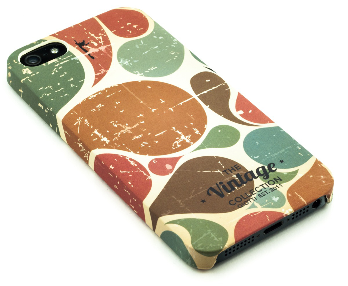 QIOTTI Curves Vintage für Apple iPhone 5/5S Leafs, Apple, iPhone 5, iPhone 5s, Print