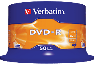VERBATIM DVD-R 50er Spindel 4,7GB 16x Matt Silver
