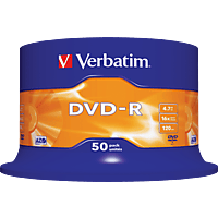 VERBATIM DVD-R 50er Spindel 4,7GB 16x Matt Silver