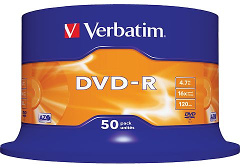 VERBATIM DVD-R 50er Spindel 4,7GB 16x Matt Silver