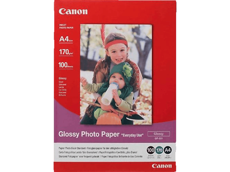 Canon Glossy Photo Paper GP-501 0775B001 Fotopapier DIN A4 200 g/m² 100 Blatt Glänzend — Foto 2 von 3
