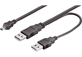 VIVANCO USB 2.0 Y-Kabel, 1m
