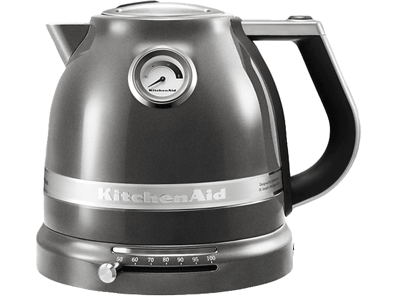 Kitchen Aid 5 KEK 1522 EMS Artisan Wasserkocher (Silber, 1.5 Liter, 2400 Watt)
