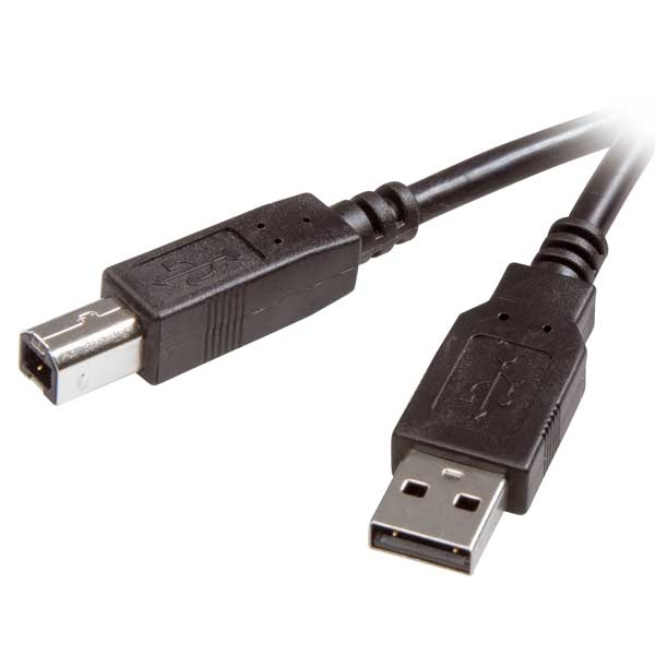 VIVANCO 45206 USB 2.0 Druckerkabel/ Scannerkabel, 1,8m