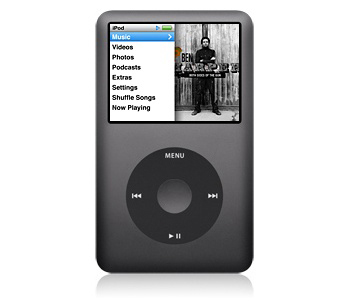 APPLE MB565ZD/A IPOD CLASS 120GB SCHWARZ