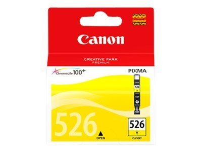 Canon Pixma 526 Tintenpatronen-Verpackung. Die Verpackung ist rot und weiß.