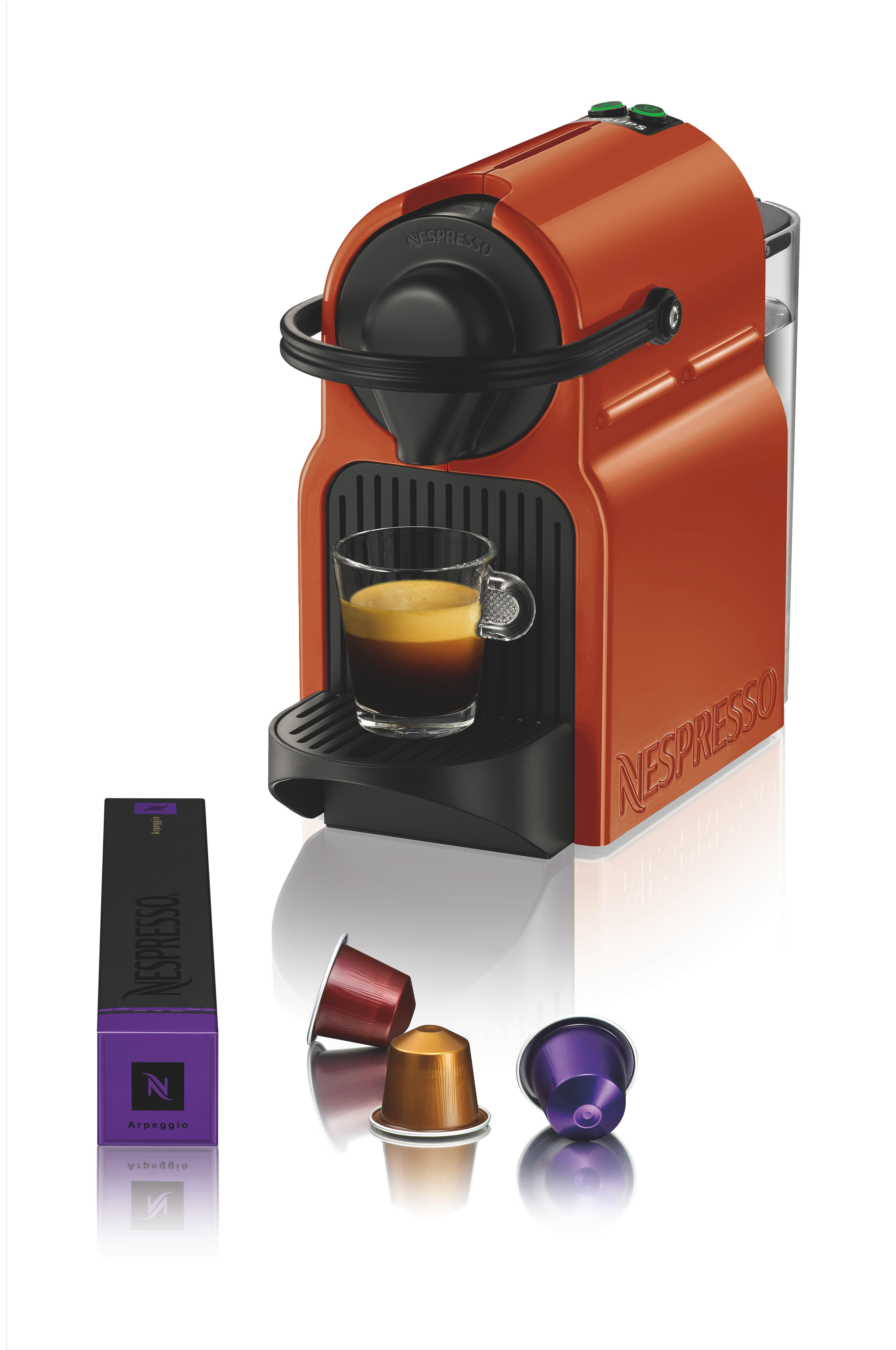 KRUPS XN100F Nespresso Inissia Kapselmaschine Orange
