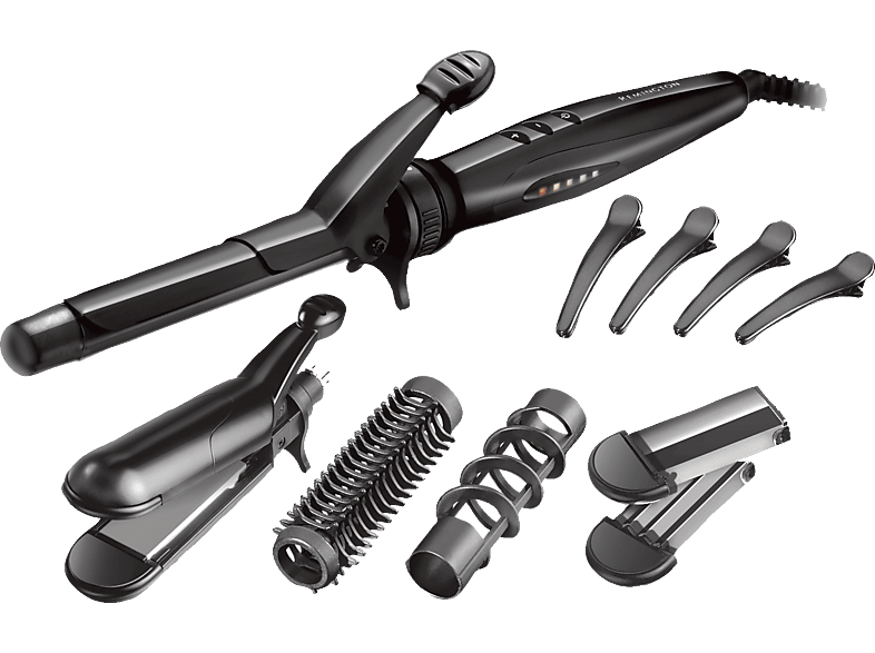 Remington S8670 Inspirations 5-in-1 Multistyler (Keramik, Temperaturstufen: Variabel, Schwarz)