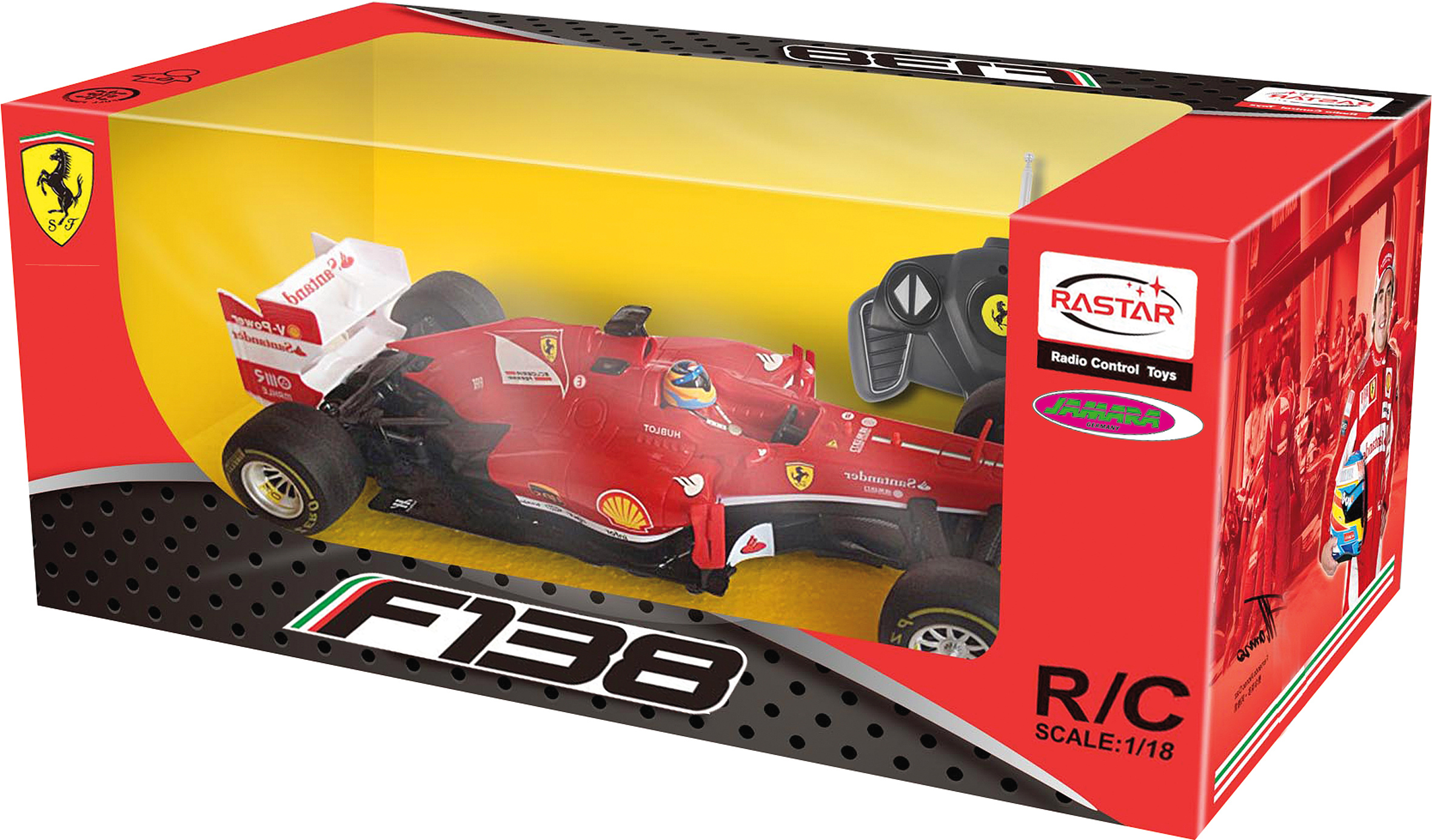 JAMARA 404515 Ferrari F1 1:18, Rot