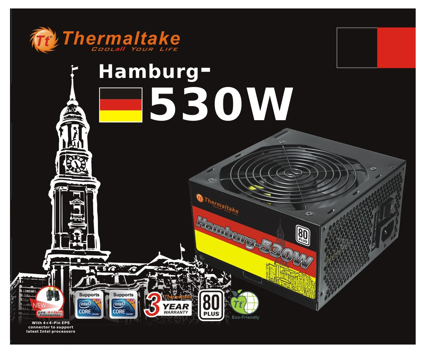 530 Netzteil Hamburg Volt 2.3 THERMALTAKE 80+ W 12 ATX