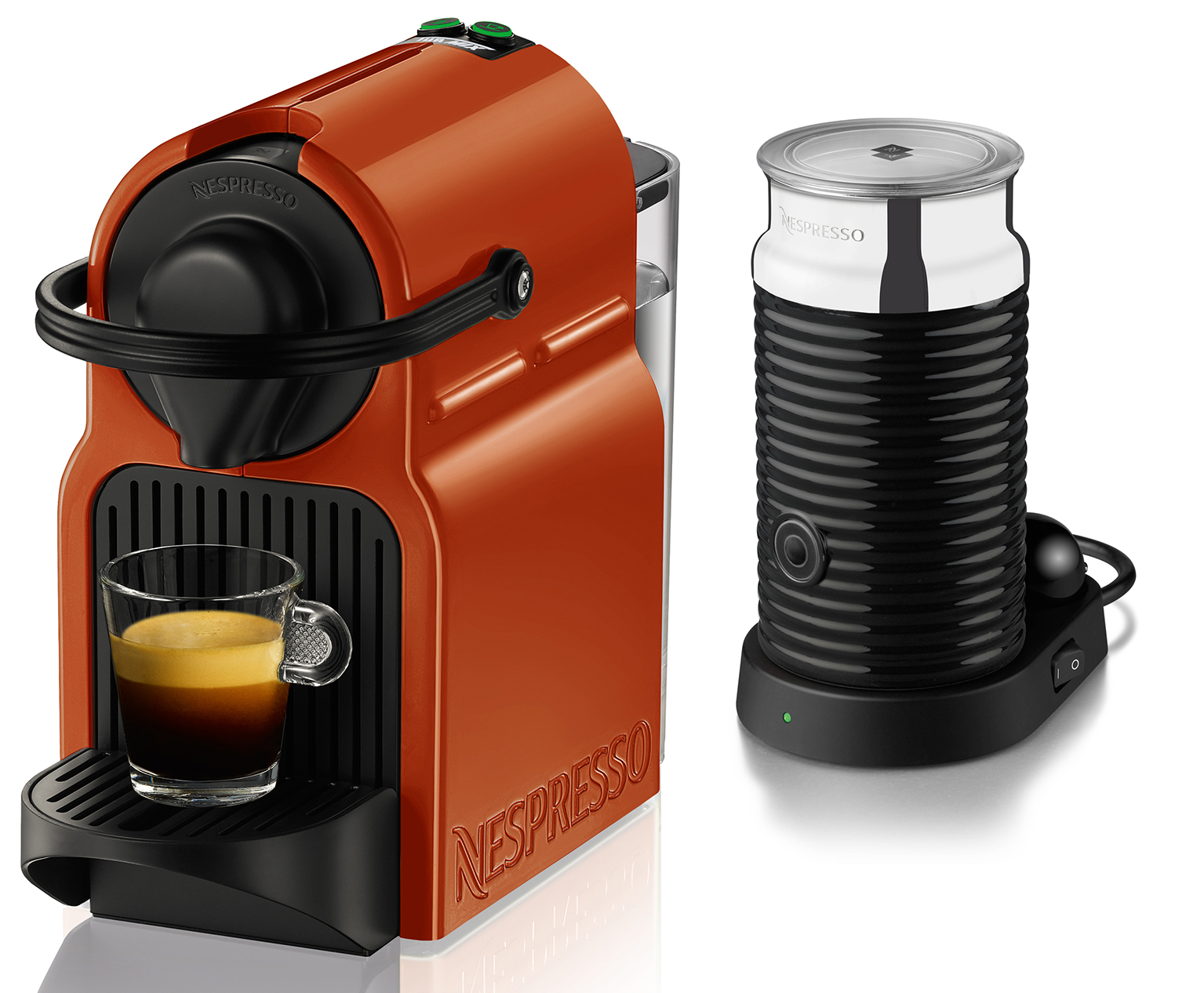 TURMIX Nespresso Kaffeemaschine Inissia & Milk TX 155 Orange Nespresso-Kaffeemaschine Orange