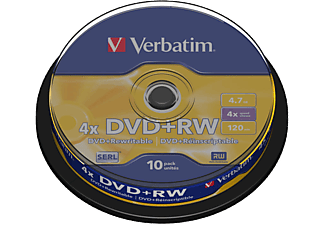 VERBATIM DVD+RW 4,7GB 10'lu Boş Medya