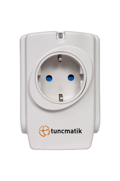 TUNCMATIK 1'li Surge Protection Krem Rengi Akım Korumalı Priz