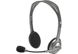 LOGITECH H110 Kablolu Stereo Kulaklık - Gri_2