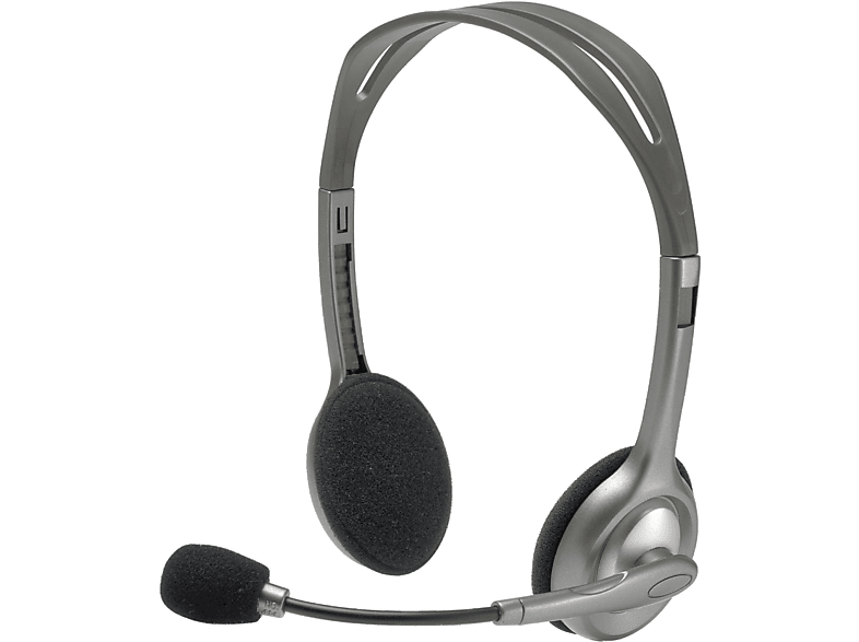 LOGITECH H110 Kablolu Stereo Kulaklık - Gri_2