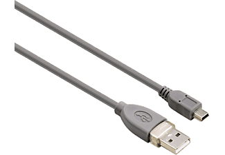 HAMA 39661 0.25m USB 2.0 A Fiş Mini B Fiş Gri