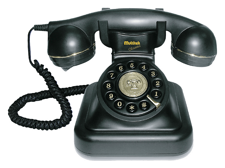 MULTITEK Classic Siyah Kablolu Telefon Nostaljik Görünümlü Fiyat