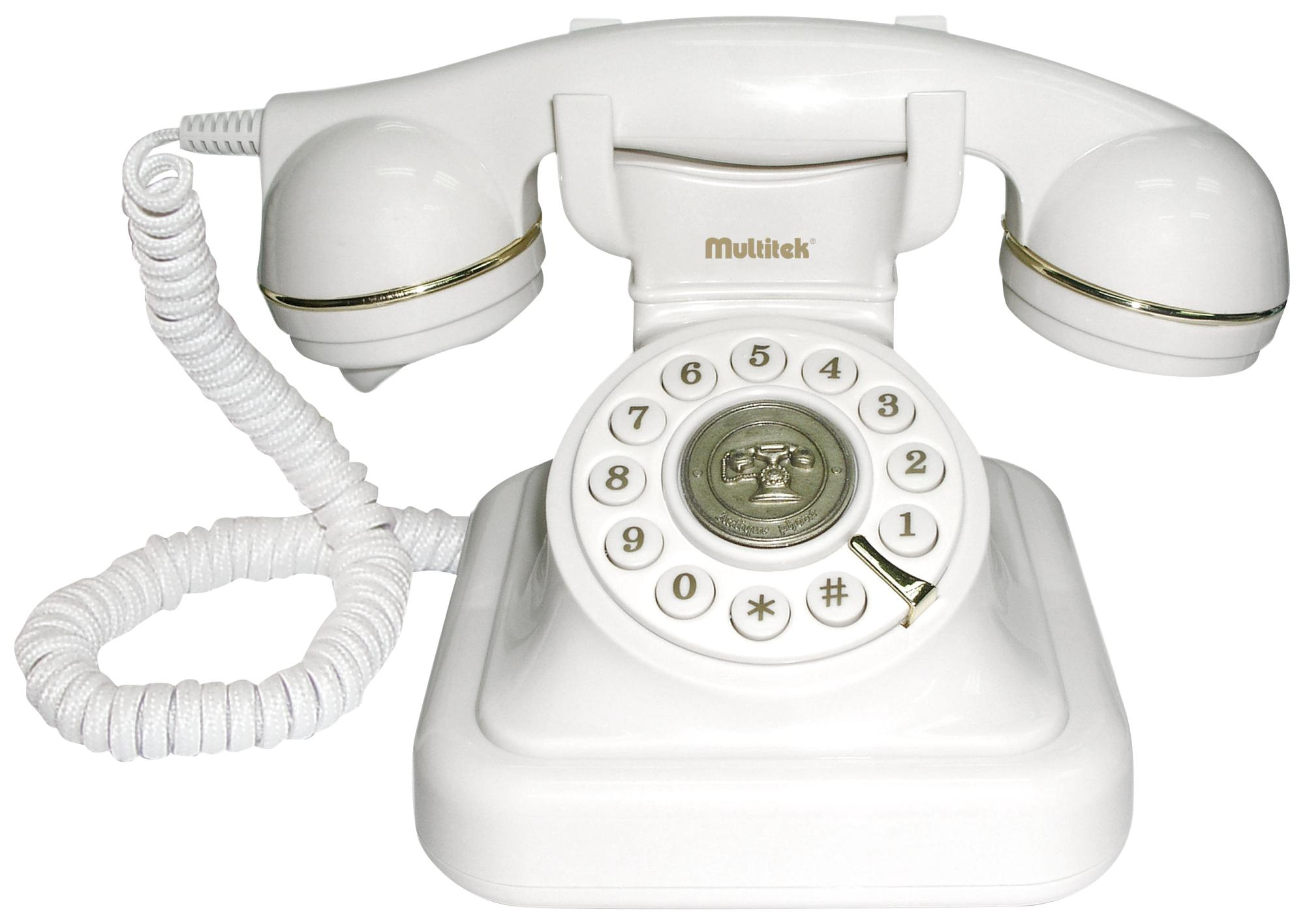 MULTITEK Classic Siyah Kablolu Telefon Nostaljik Görünümlü Fiyat
