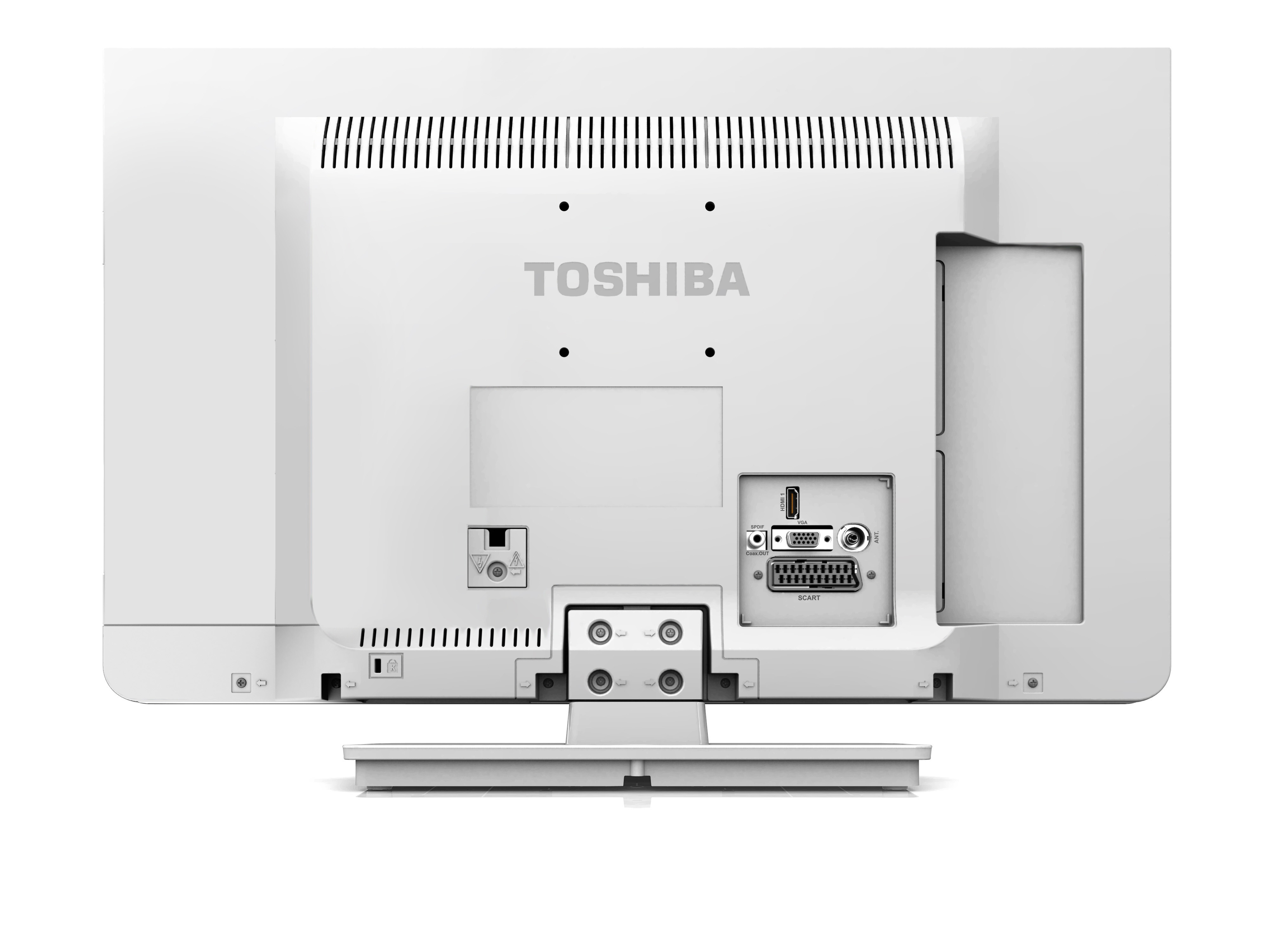 TOSHIBA 22L1333G 22 inç 55 cm Ekran LED TV HDMI 2 USB Beyaz Fiyat