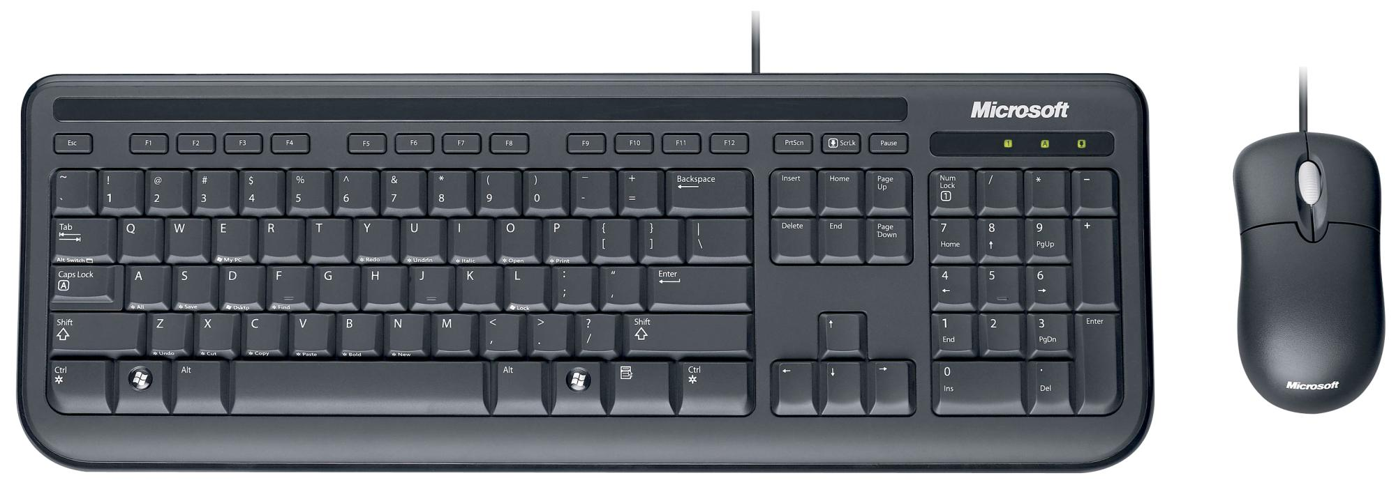 MICROSOFT Wired Desktop 400 Klavye & Mouse Set (5MH-00019)