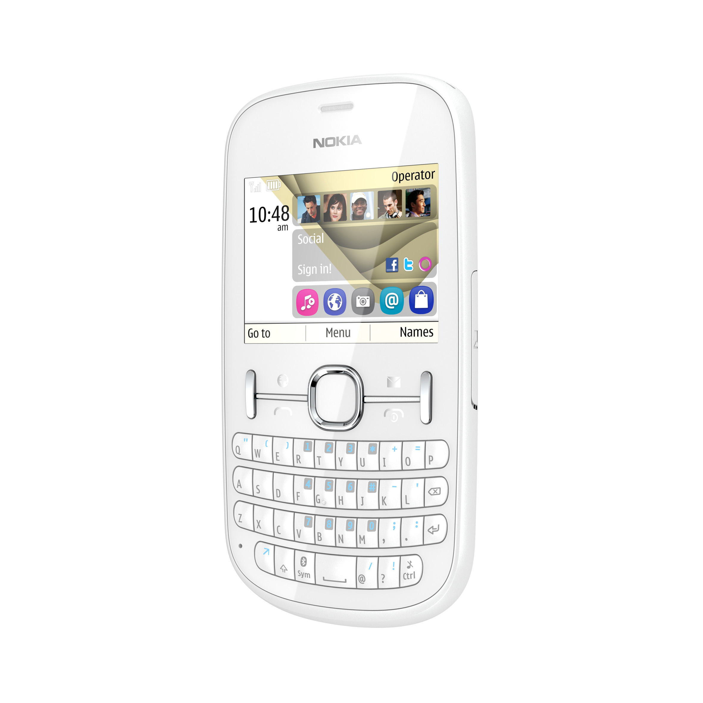 NOKIA Asha 201 Beyaz Akıllı Telefon