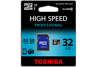 TOSHIBA 32GB Micro UHS-1 Class 10 Adaptörlü Hafıza Kartı