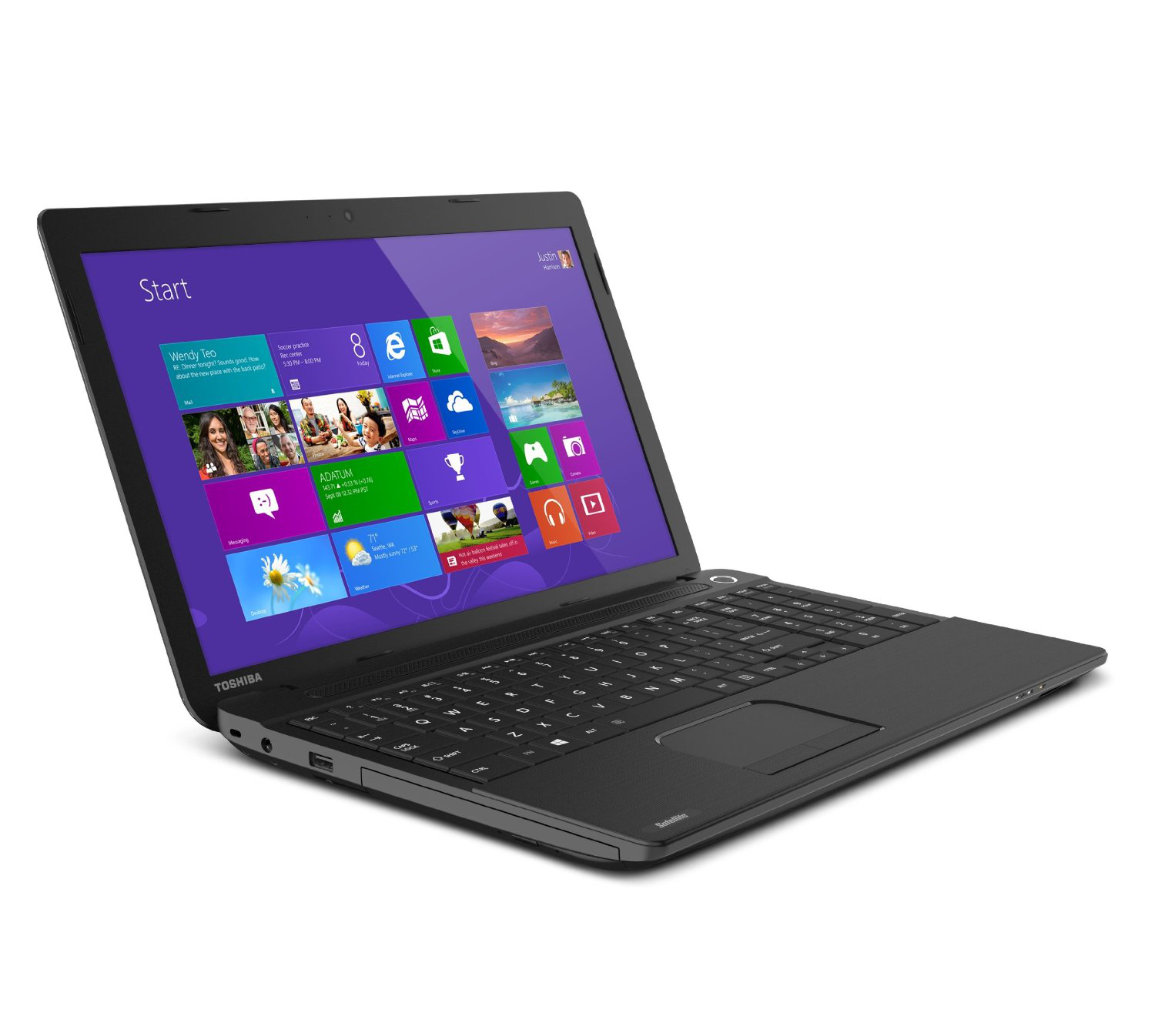 TOSHIBA Satellite C55D-A-14N 15,6" E1 2100 1 GHz 6GB 750GB Laptop Siyah
