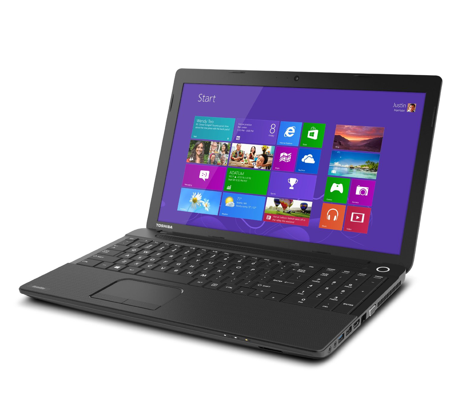 TOSHIBA Satellite C55D-A-14N 15,6" E1 2100 1 GHz 6GB 750GB Laptop Siyah