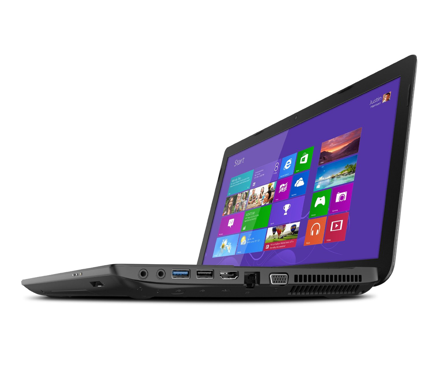 TOSHIBA Satellite C55D-A-14N 15,6" E1 2100 1 GHz 6GB 750GB Laptop Siyah
