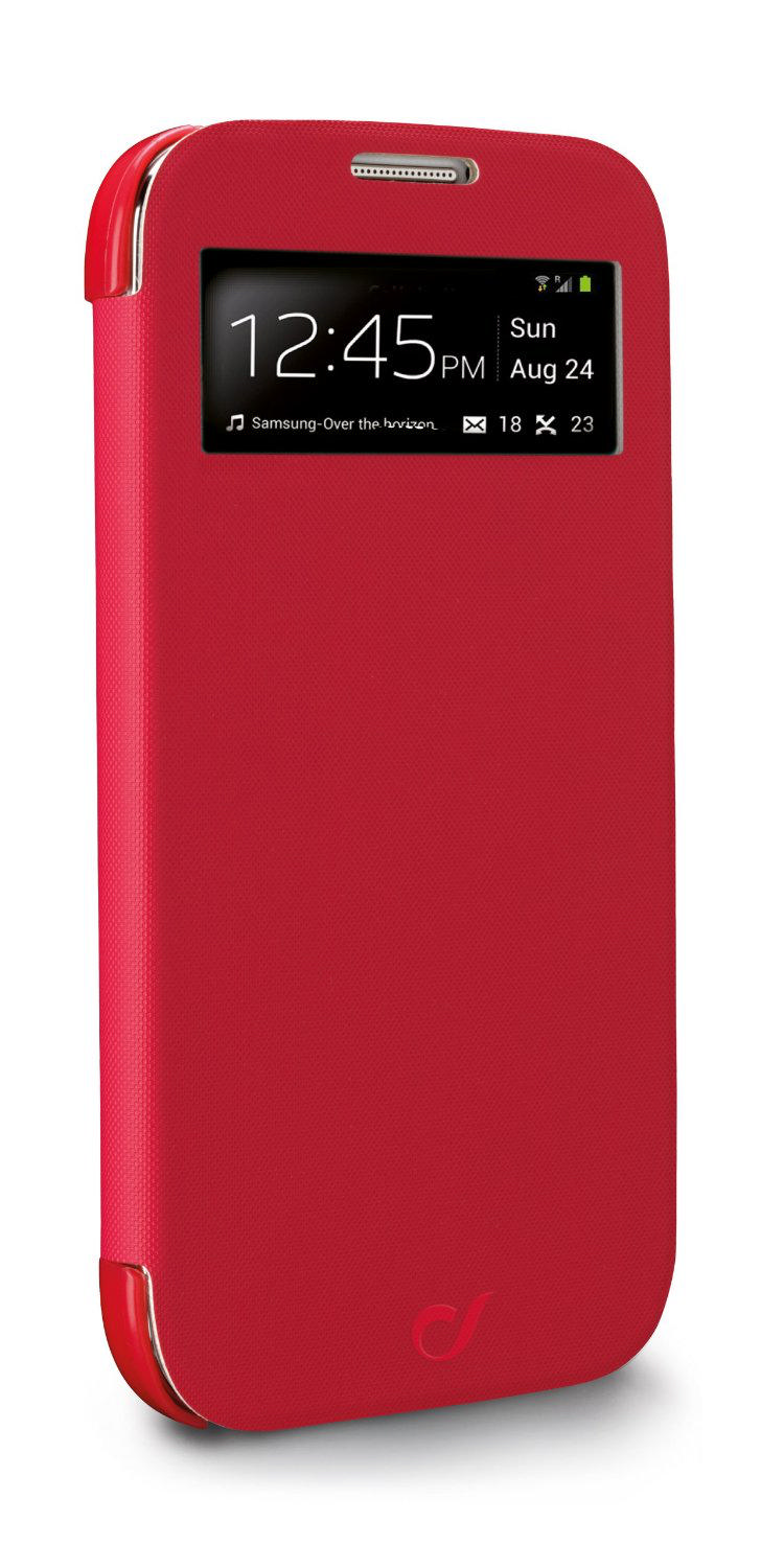CELLULAR LINE Samsung Galaxy S4 S-View Kılıf Kırmızı