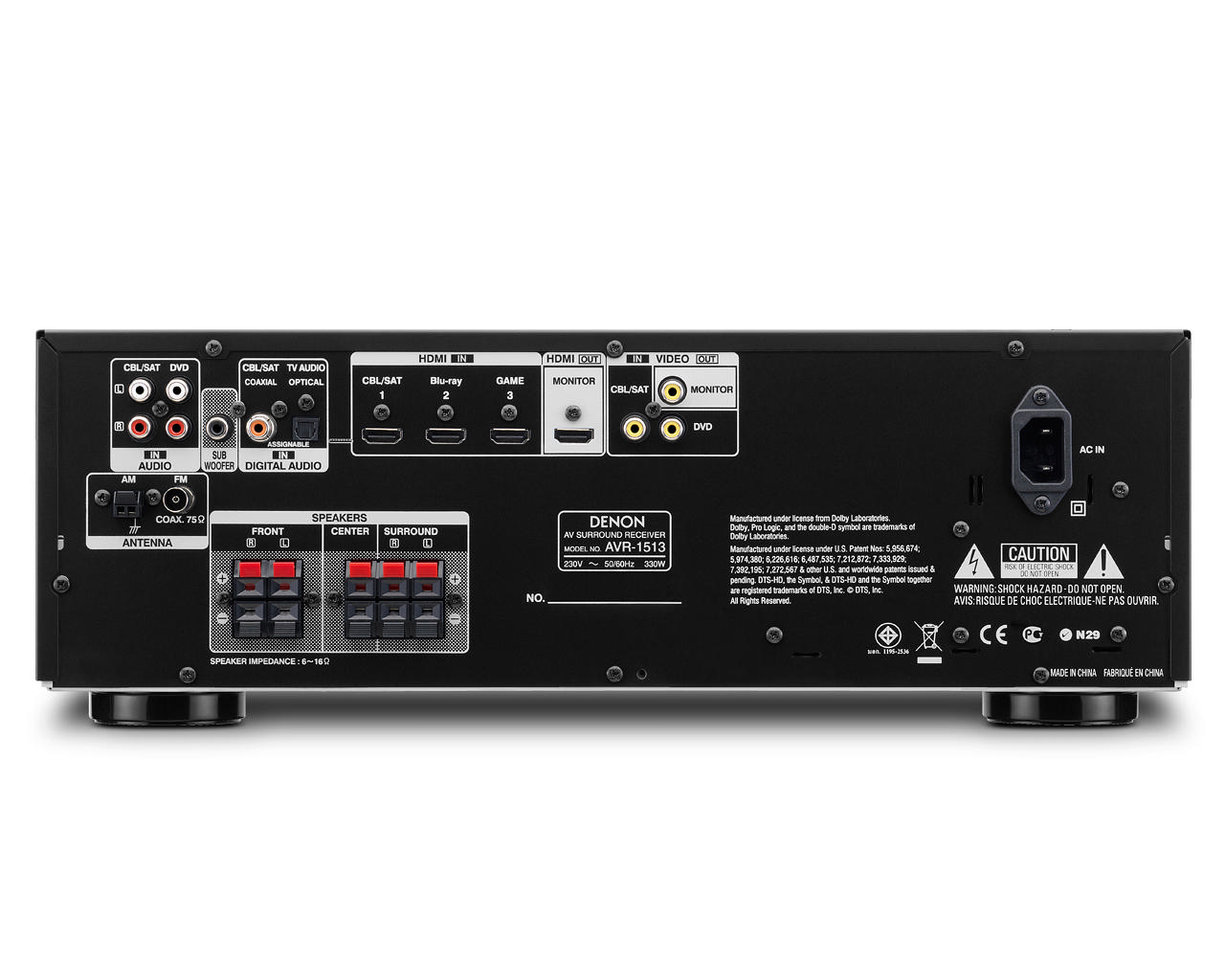 DENON AVR-1513 BKE2 AV-799 5.1 HD Audio Receiver Ev Sinema Sistemi