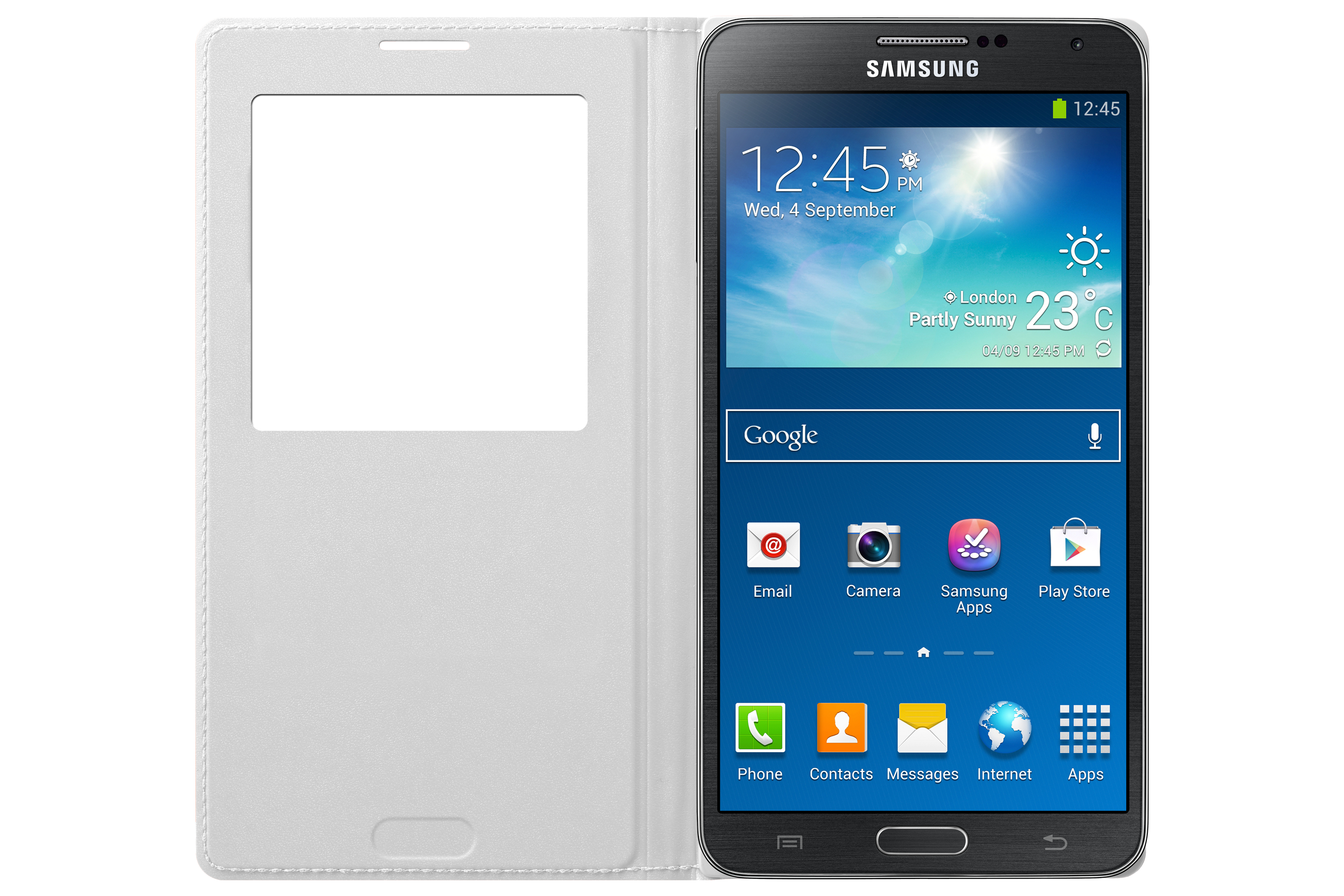 SAMSUNG Galaxy Note 3 EF-CN900BWEGWW S View Cover Beyaz