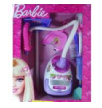 VARDEM Barbie Elektrik Süpürgeli Temizlik Seti