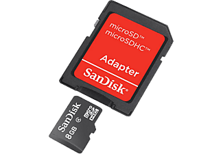 SANDISK SDSDQ-008G 8GB Micro SD Adaptörlü Hafıza Kartı