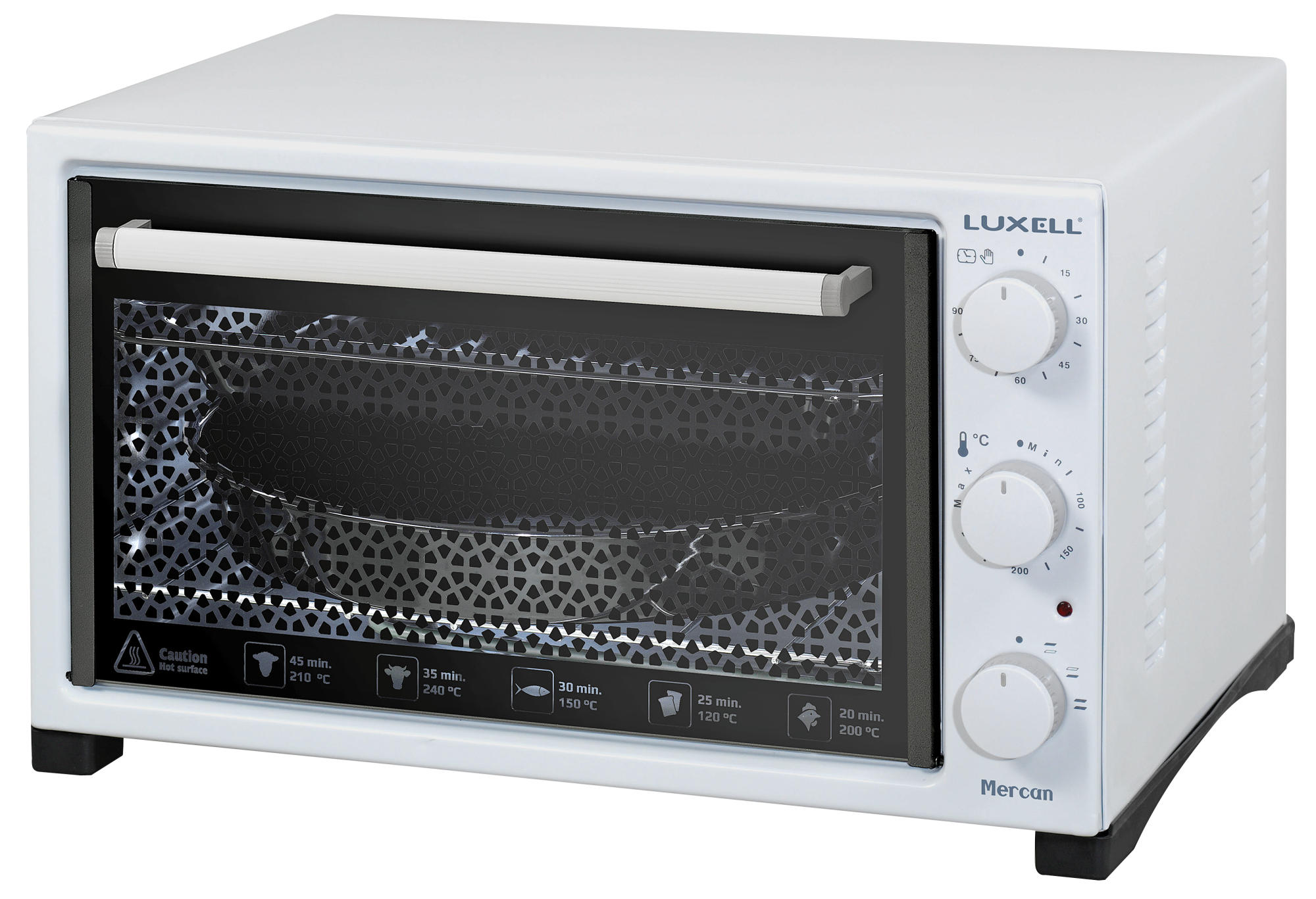 LUXELL LX-5430 Mercan 32 Lt 1300 W Beyaz Mini Fırın