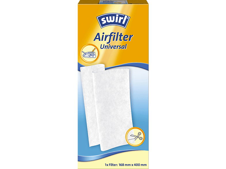 Swirl Airfilter Universal, Filter zuschneidbar: 168 x400 mm; Staubsauger-Filter