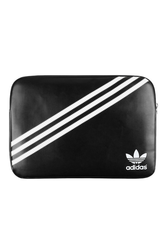 ADIDAS ORIGINALS 594643 Notebookhülle Sleeves für Universal 100% Polyurethan, Schwarz/Weiß