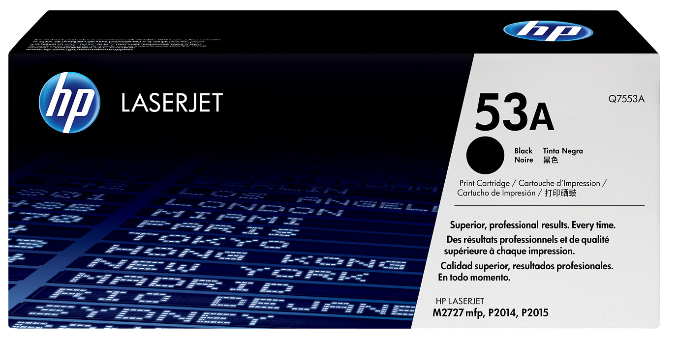 HP 53A fekete eredeti LaserJet tonerkazetta (Q7553A)