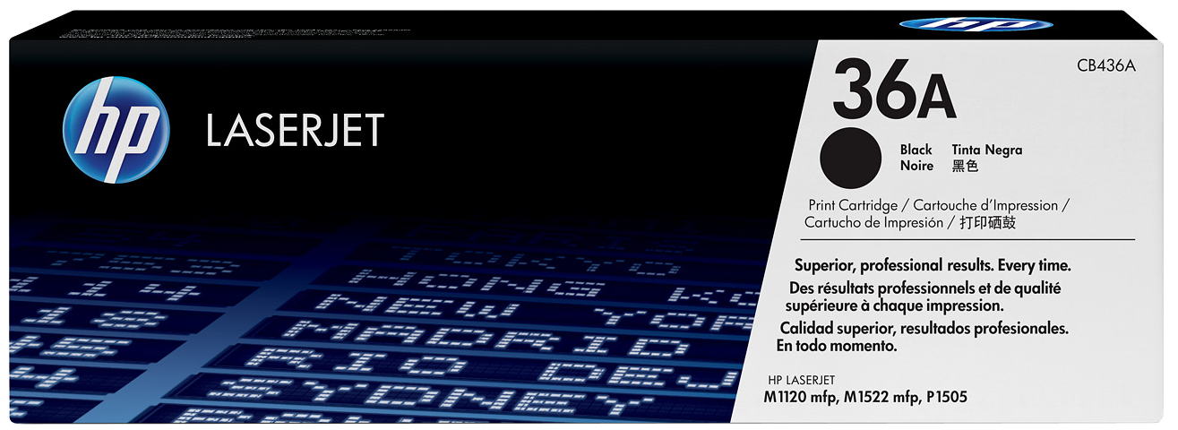 HP 36A fekete eredeti LaserJet tonerkazetta (CB436A)