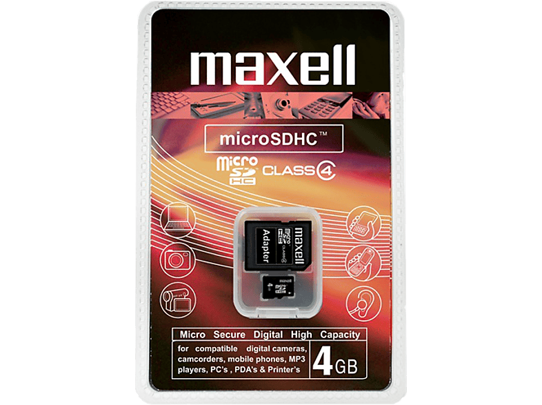 MAXELL MicroSDHC 4GB kártya