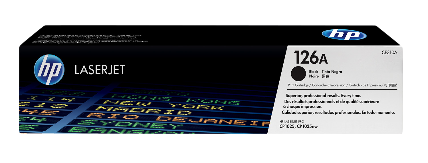 HP 126A fekete eredeti LaserJet tonerkazetta (CE310A)