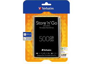 VERBATIM 500GB külső USB 3.0 2,5" HDD fekete