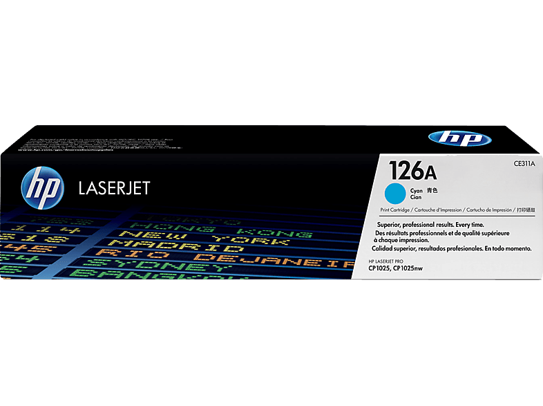 HP 126A ciánkék eredeti LaserJet tonerkazetta (CE311A)